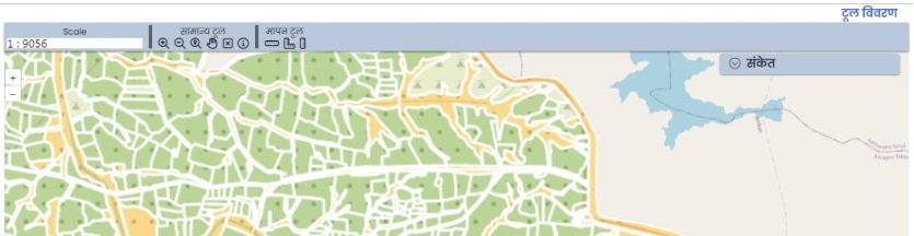 भू-भाग नक्शा प्रदर्शित